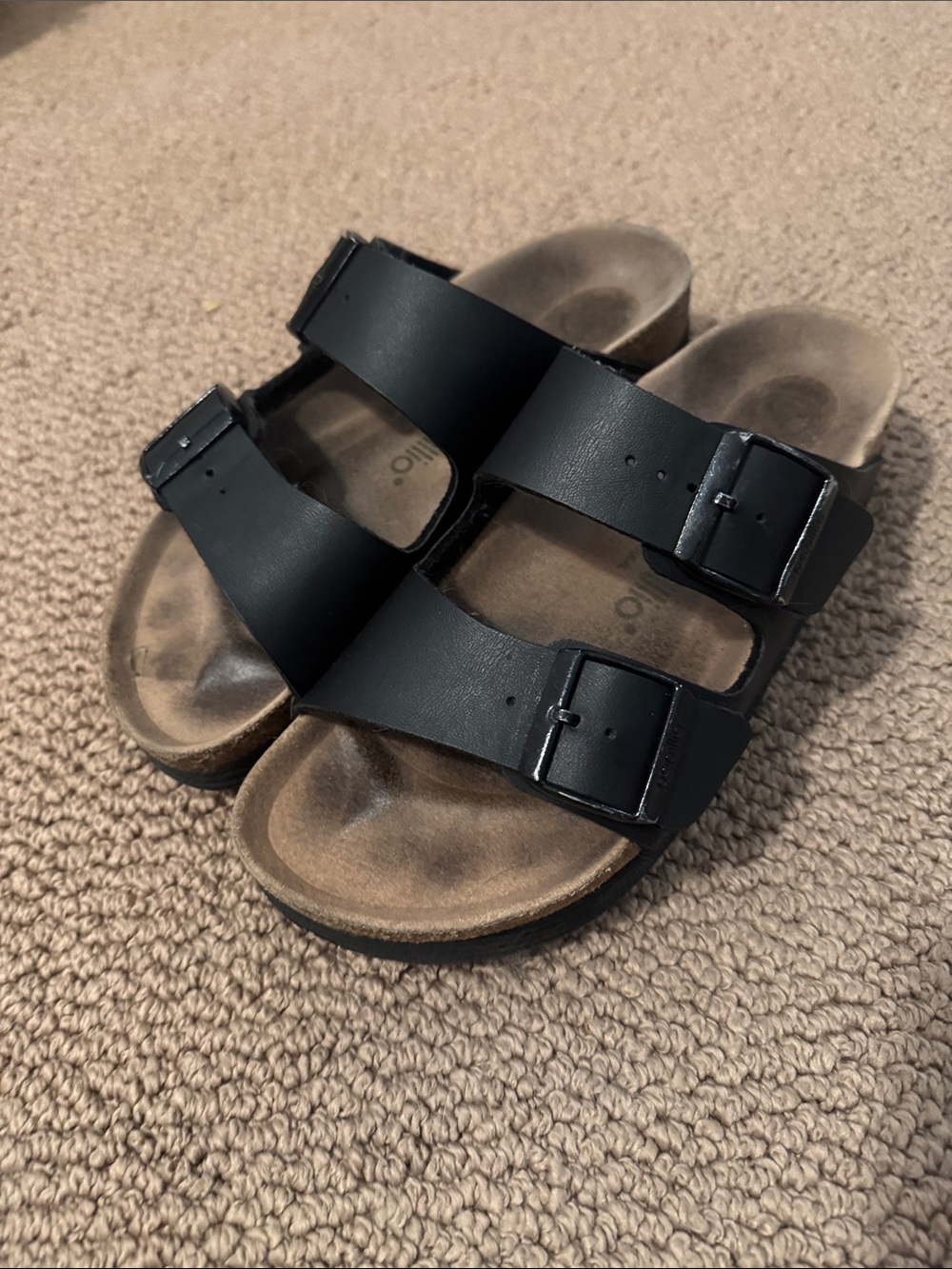 Birkenstock Arizona Faux Leather Platform Sandal Size 7.5